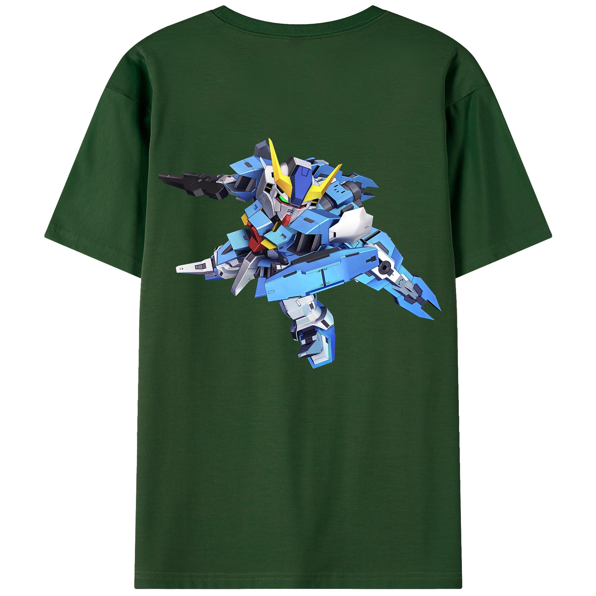（画像用） 機動戦士ガンダム Mobile Suit Gundam 綿100％半袖Tシャツ（背面プリント）